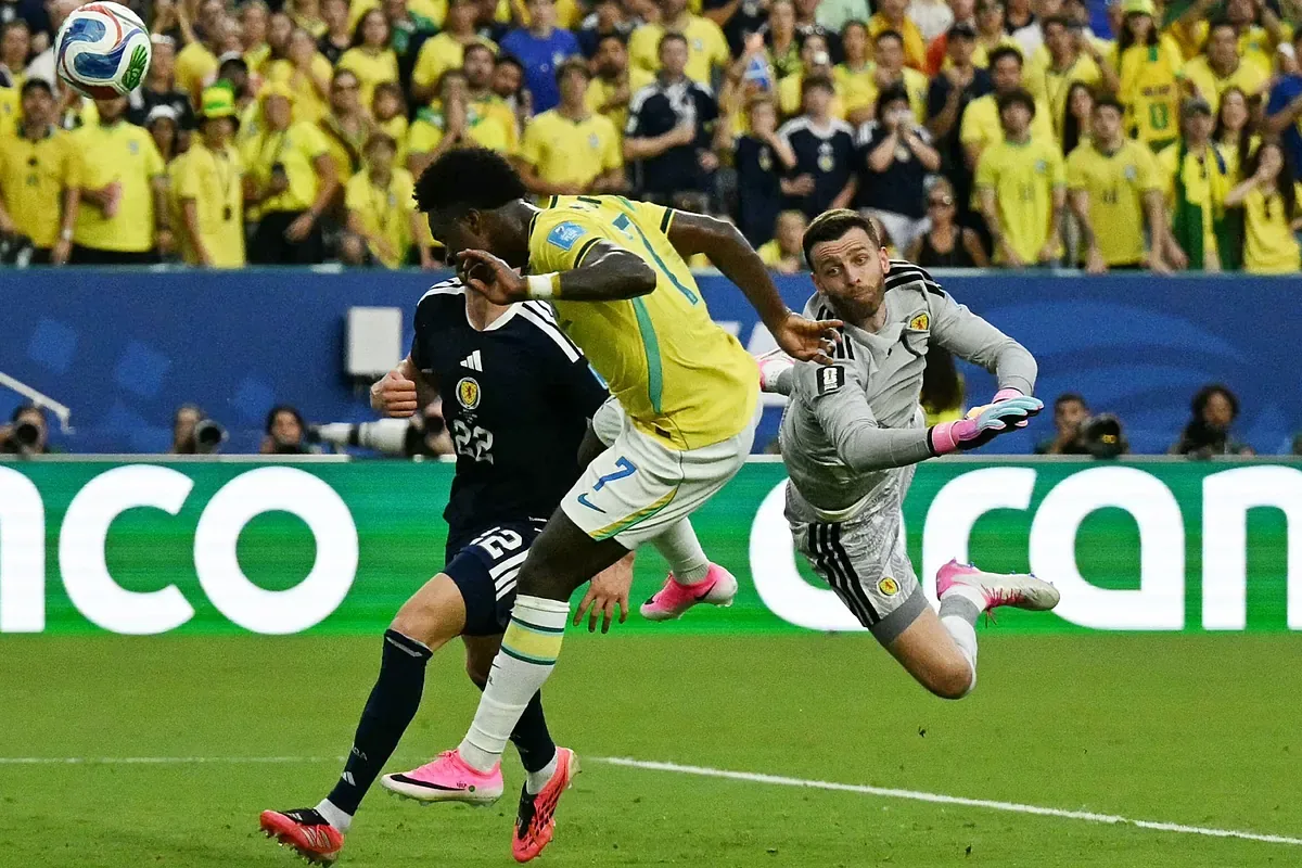 Vinicius Jr. destaca en la victoria de Brasil sobre Escocia en Miami