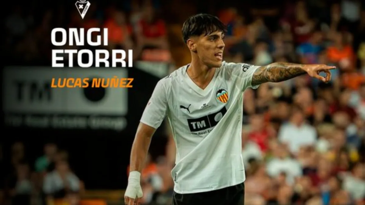 Eibar incorpora a Lucas Núñez cedido por el Valencia