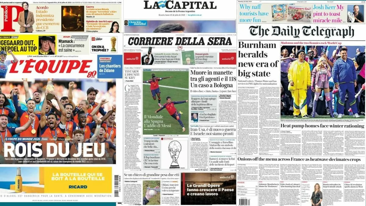 La prensa británica critica la actitud de Argentina tras la final del Mundial