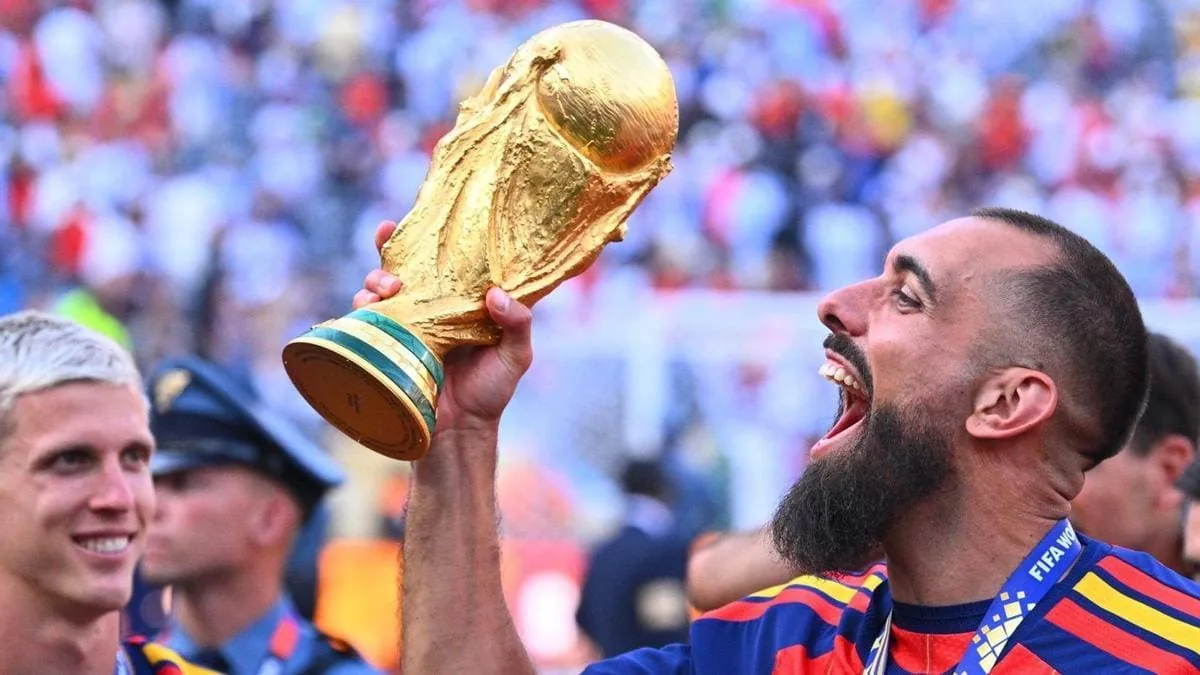 Borja Iglesias, primer gallego en conquistar el Mundial con España
