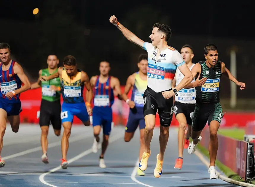 Málaga: Barroso se corona campeón de España en 800 metros, superando a Attaoui
