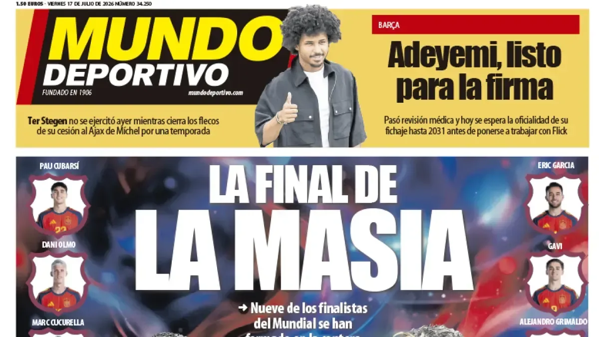 La foto de Messi bañando a Lamine Yamal resuena antes de la final del Mundial