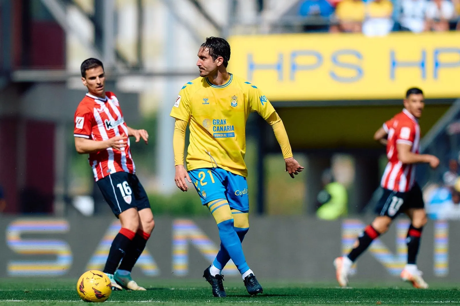 Campaña cuando era jugador de Las Palmas.