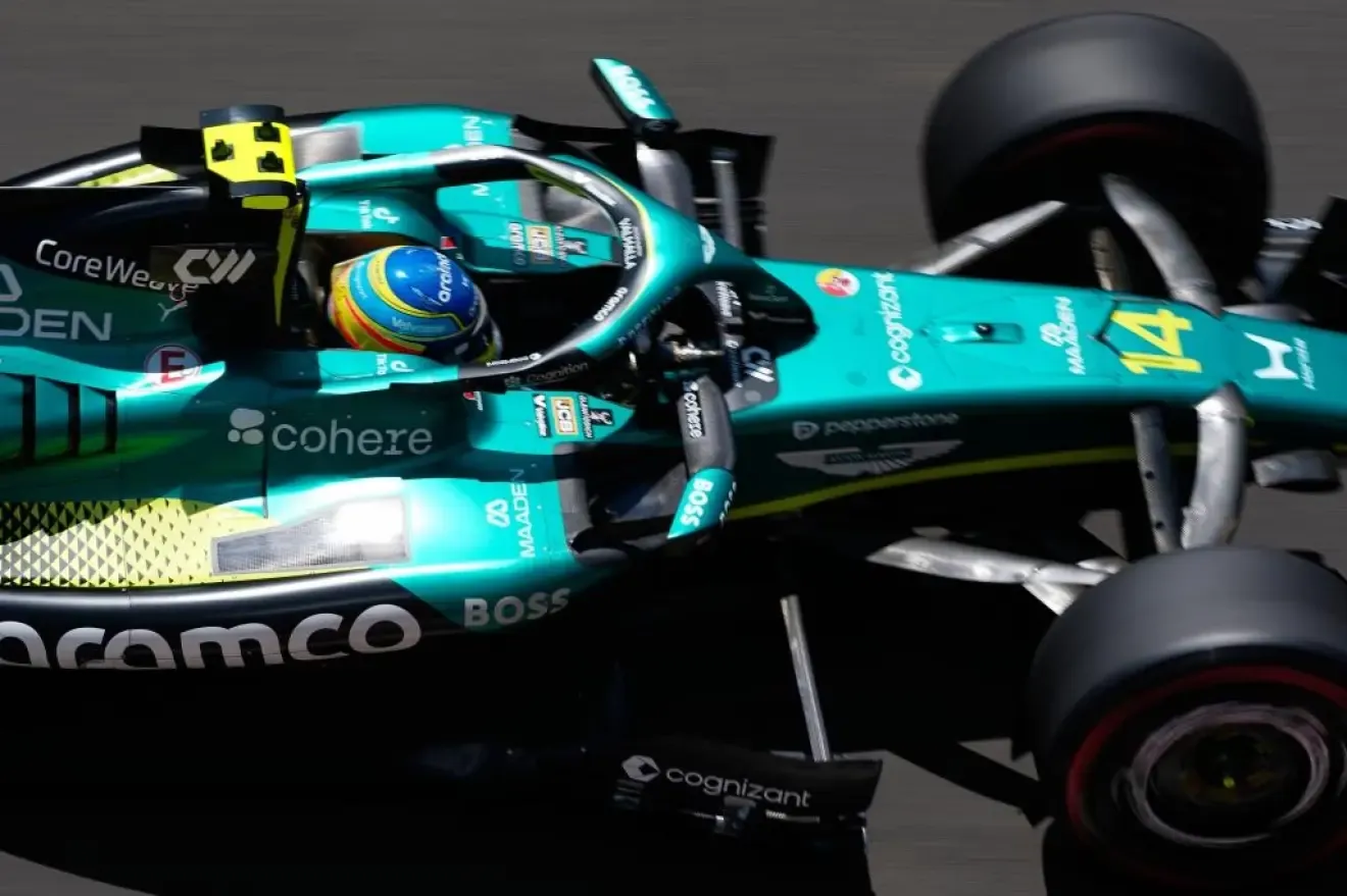Alonso, en acción.