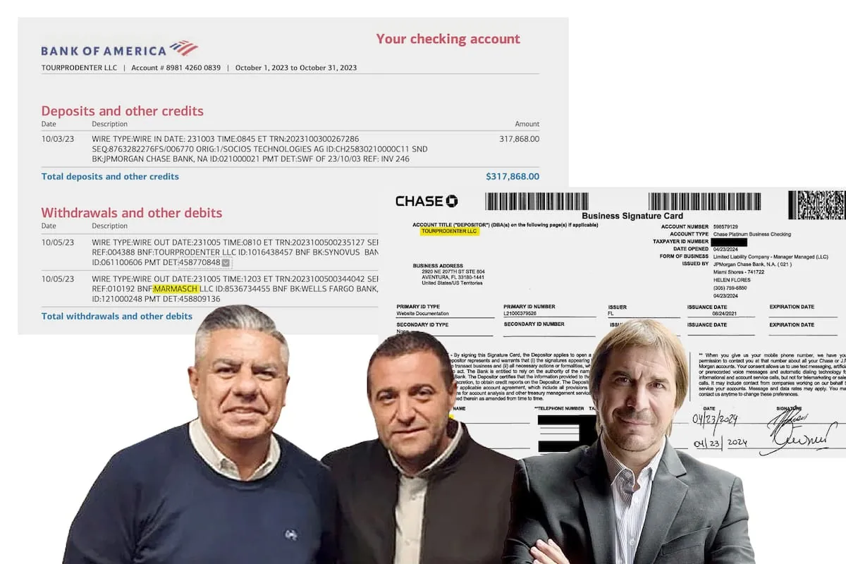 Chiqui Tapia, Pablo Tovviggino y el empresario Javier Faroni están en la mira por las operaciones millonarias en Estados Unidos vinculadas a la AFA