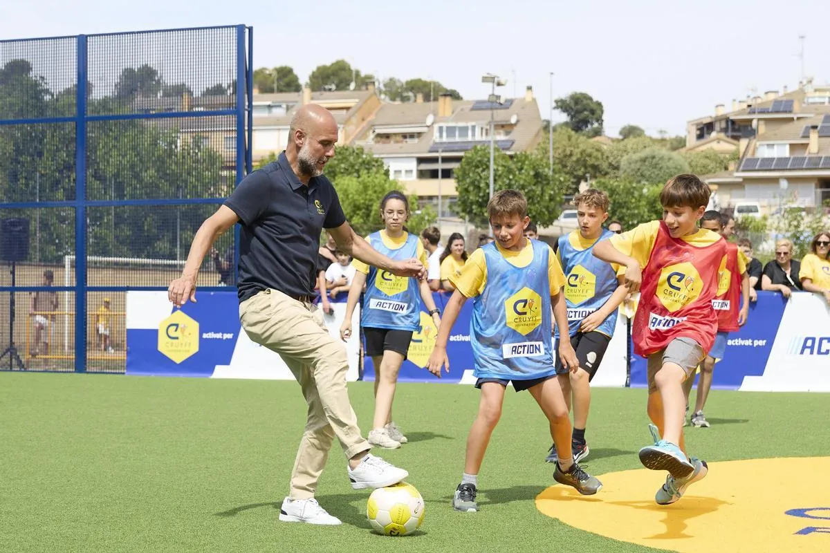 Inaguración Cruyff Court con la presencia de Pep Guardiola Foto: Dani Barbeito Salle Manresa