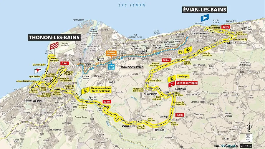 Tour de Francia 2026: mapa del recorrido de la etapa 16